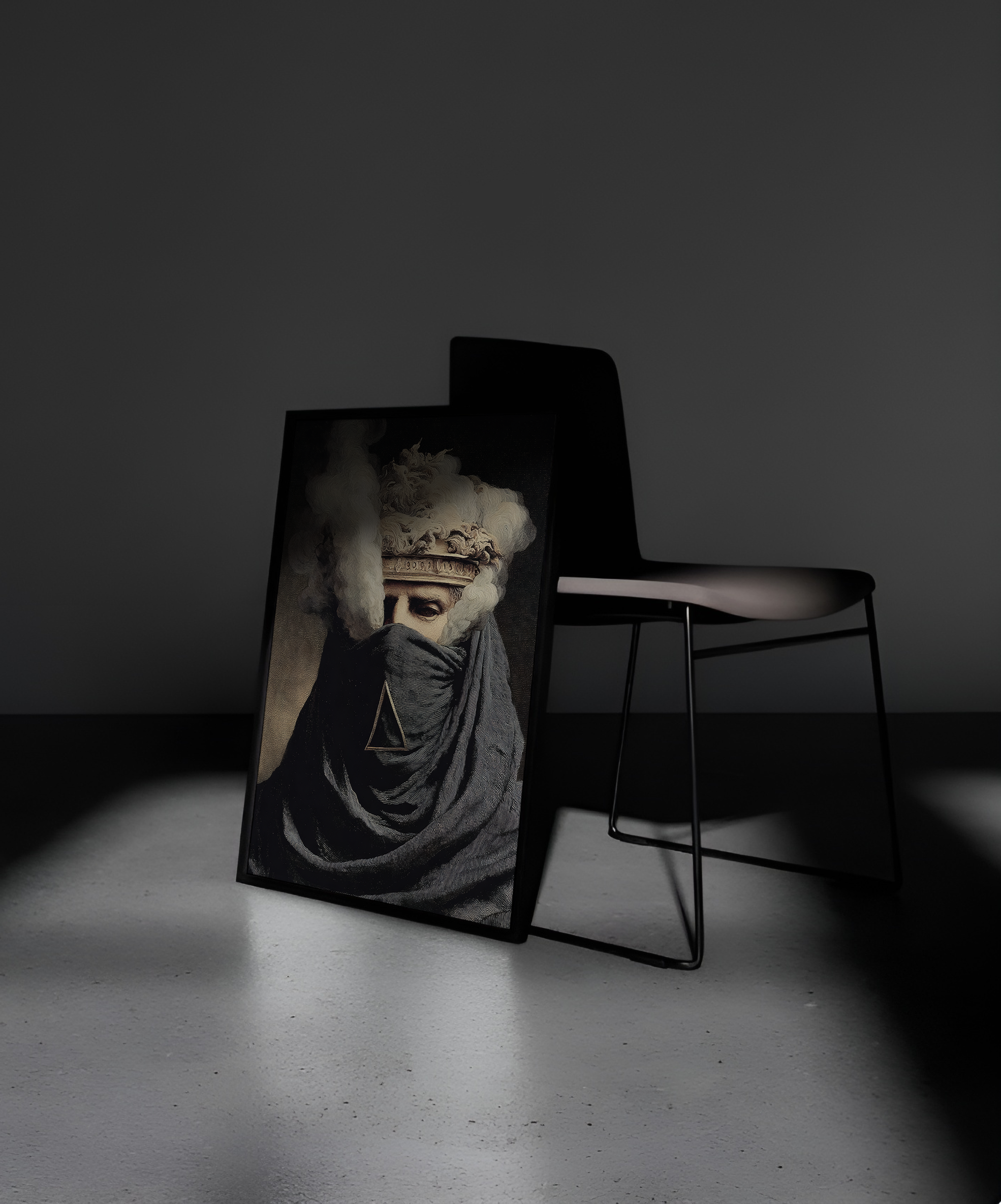 Wooden Framed Print: Veiled Identity