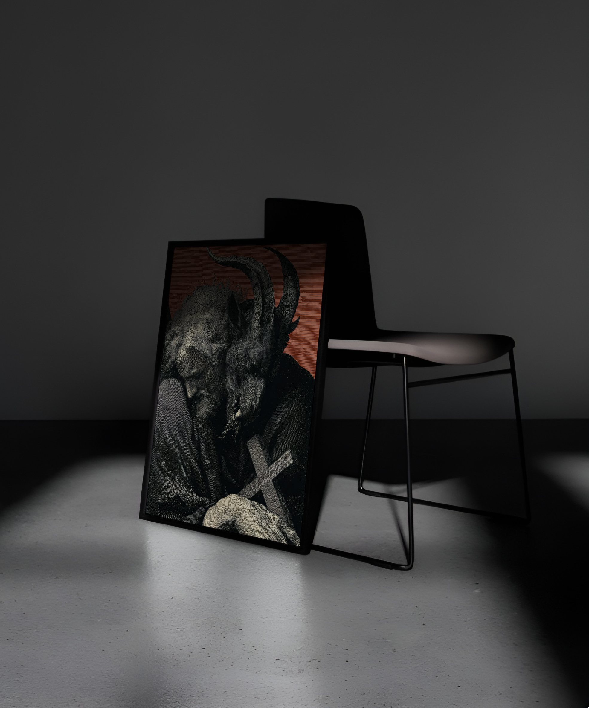 Wooden Framed Print: Holy Discord