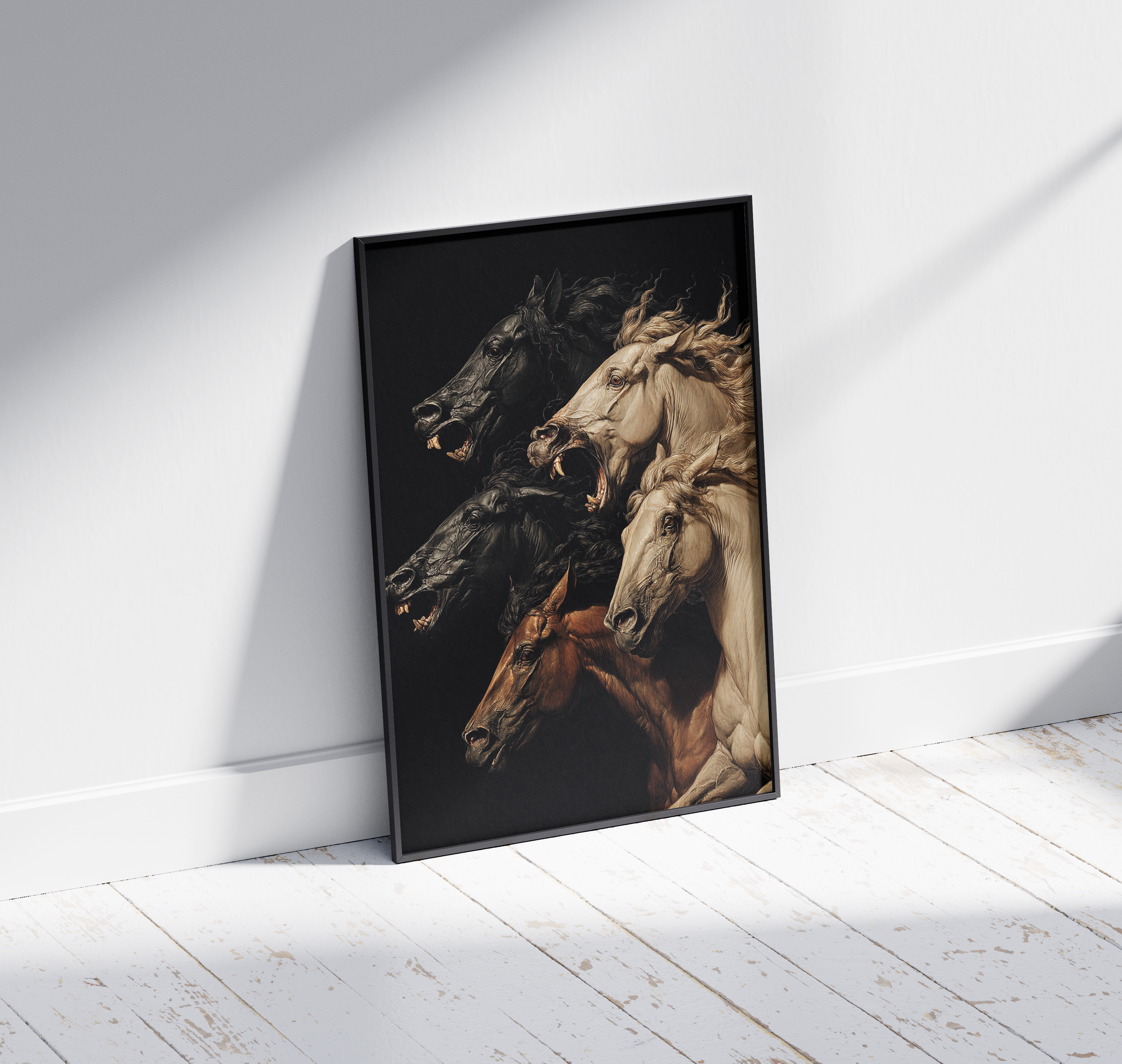 Wooden Framed Print: Vis Bestiarum