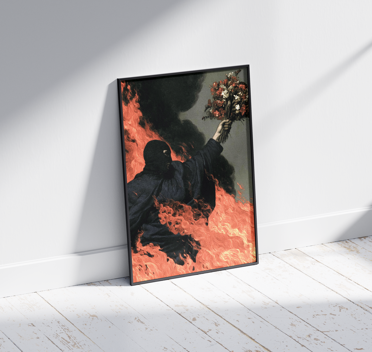 Wooden Framed Print: Bellum in Anima