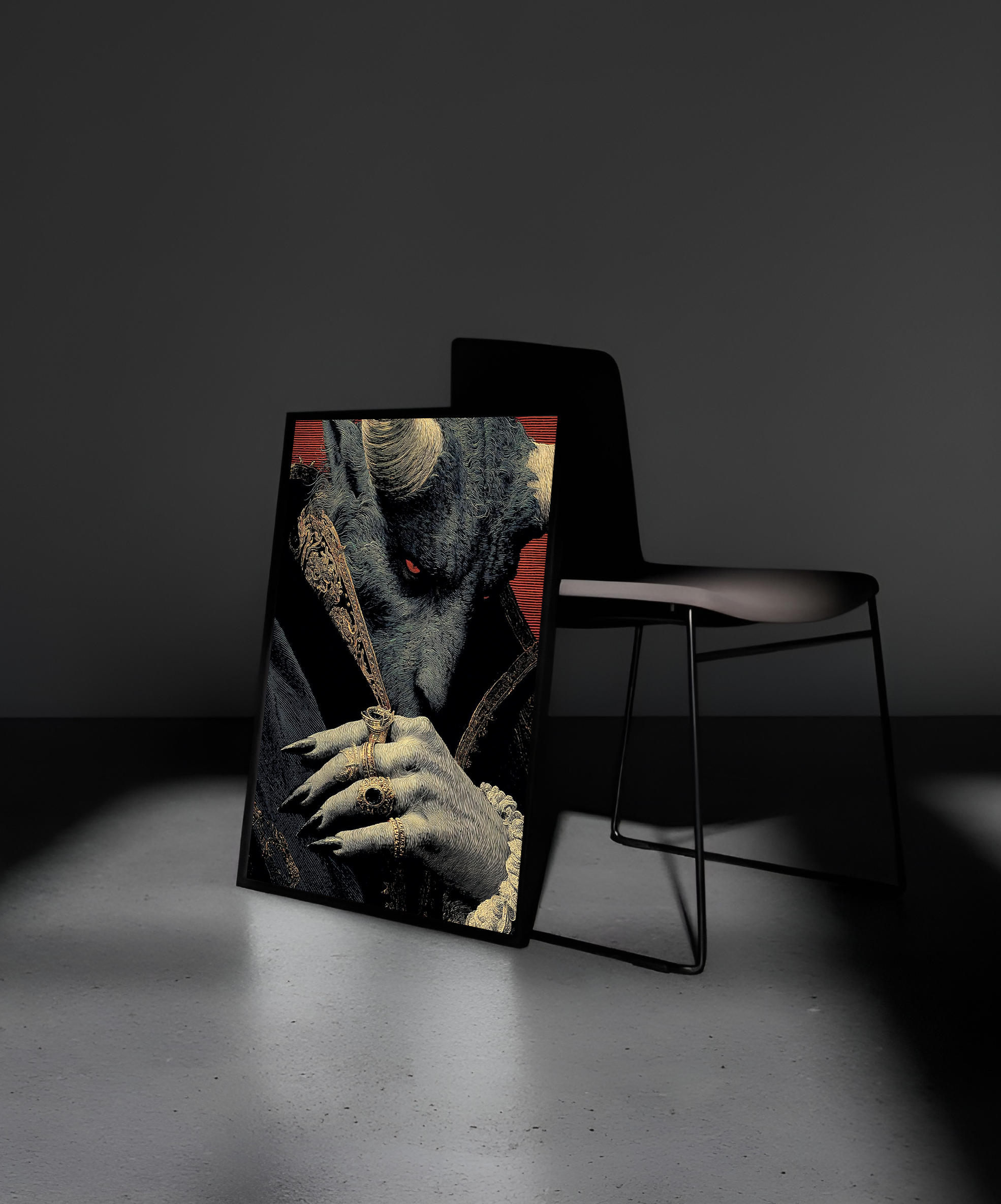 Wooden Framed Print: Umbra Aeterna