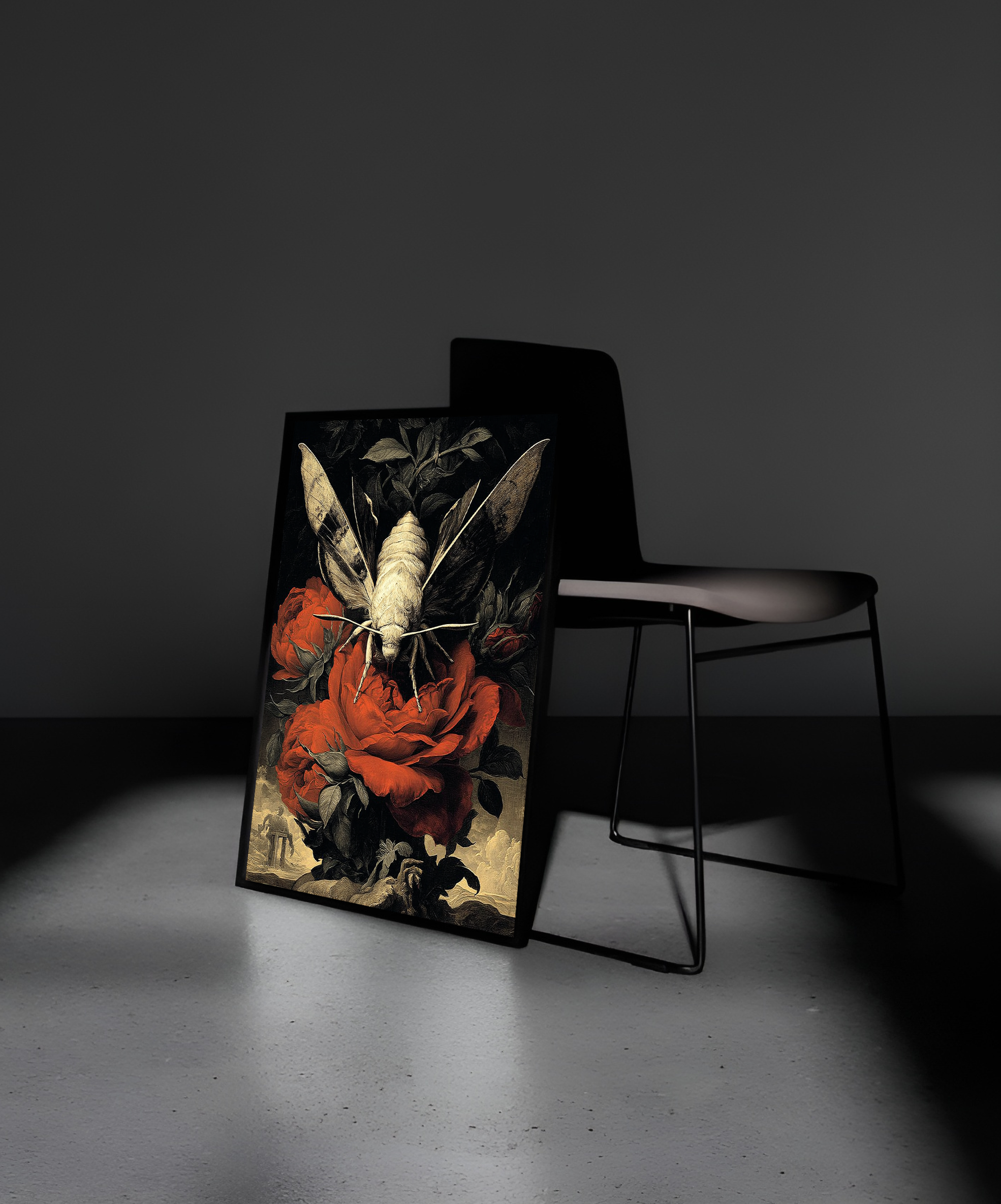 Wooden Framed Print: Tinea Peccati