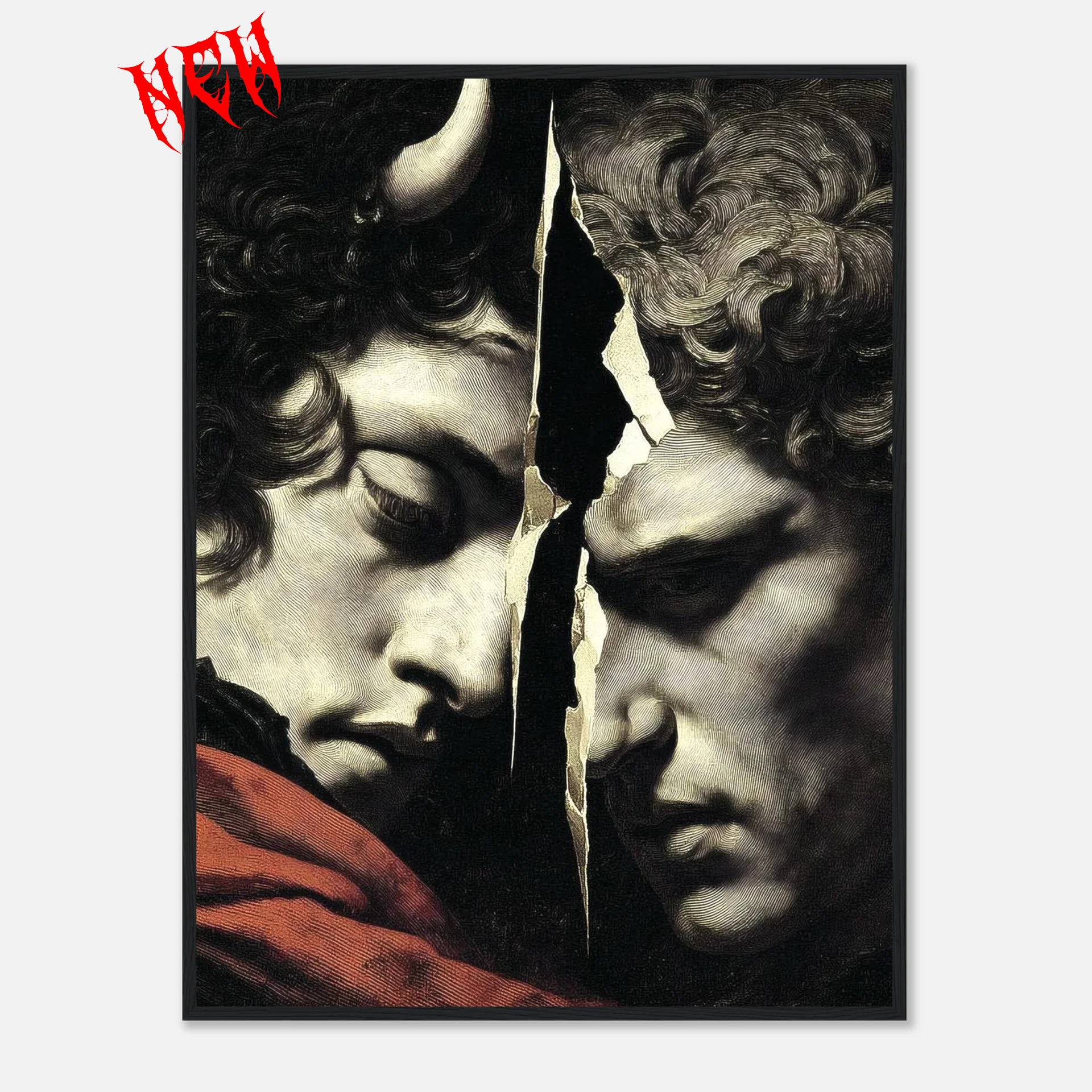 Wooden Framed Print: Gemina Facies