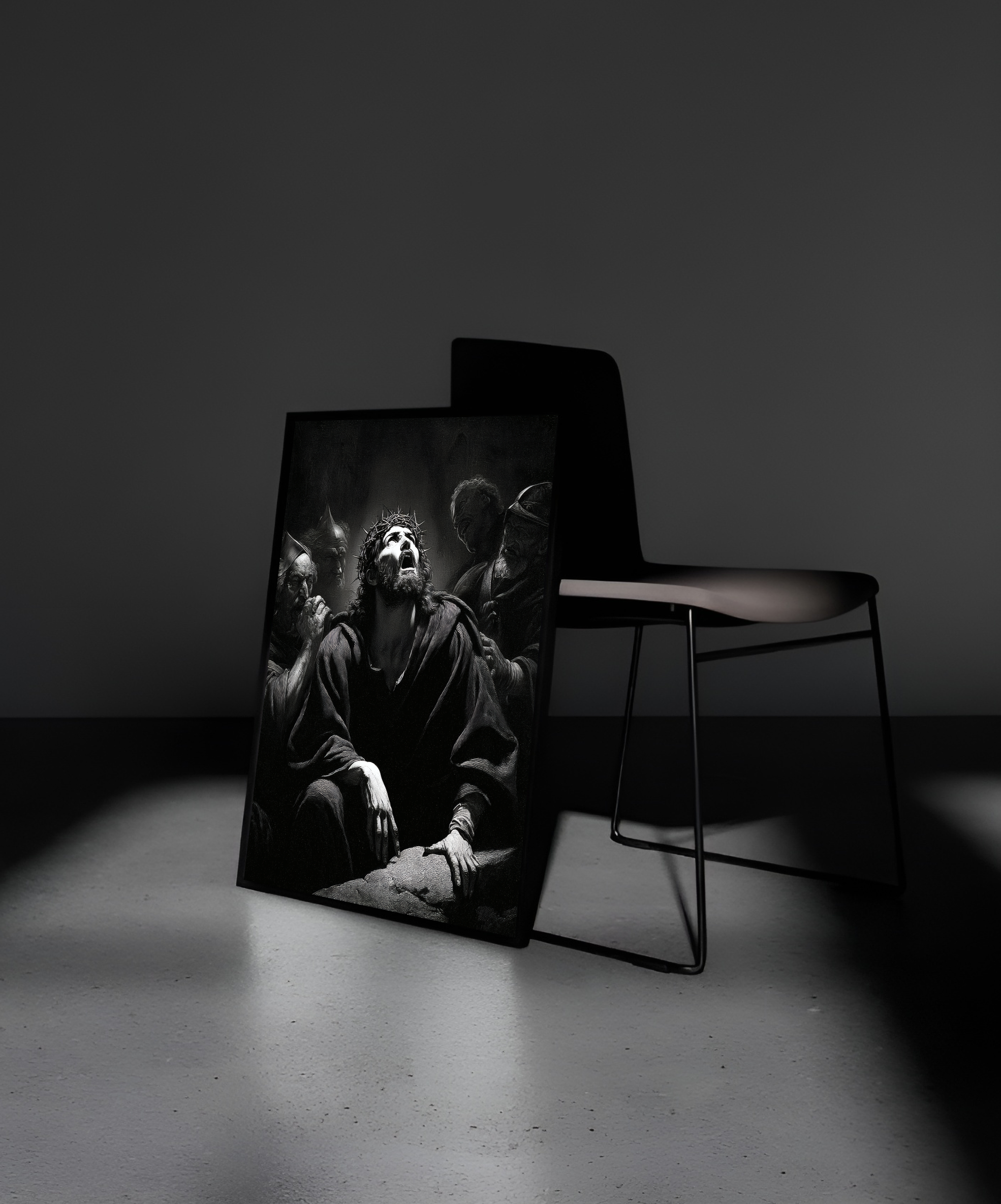 Wooden Framed Print: Ignis Secretus