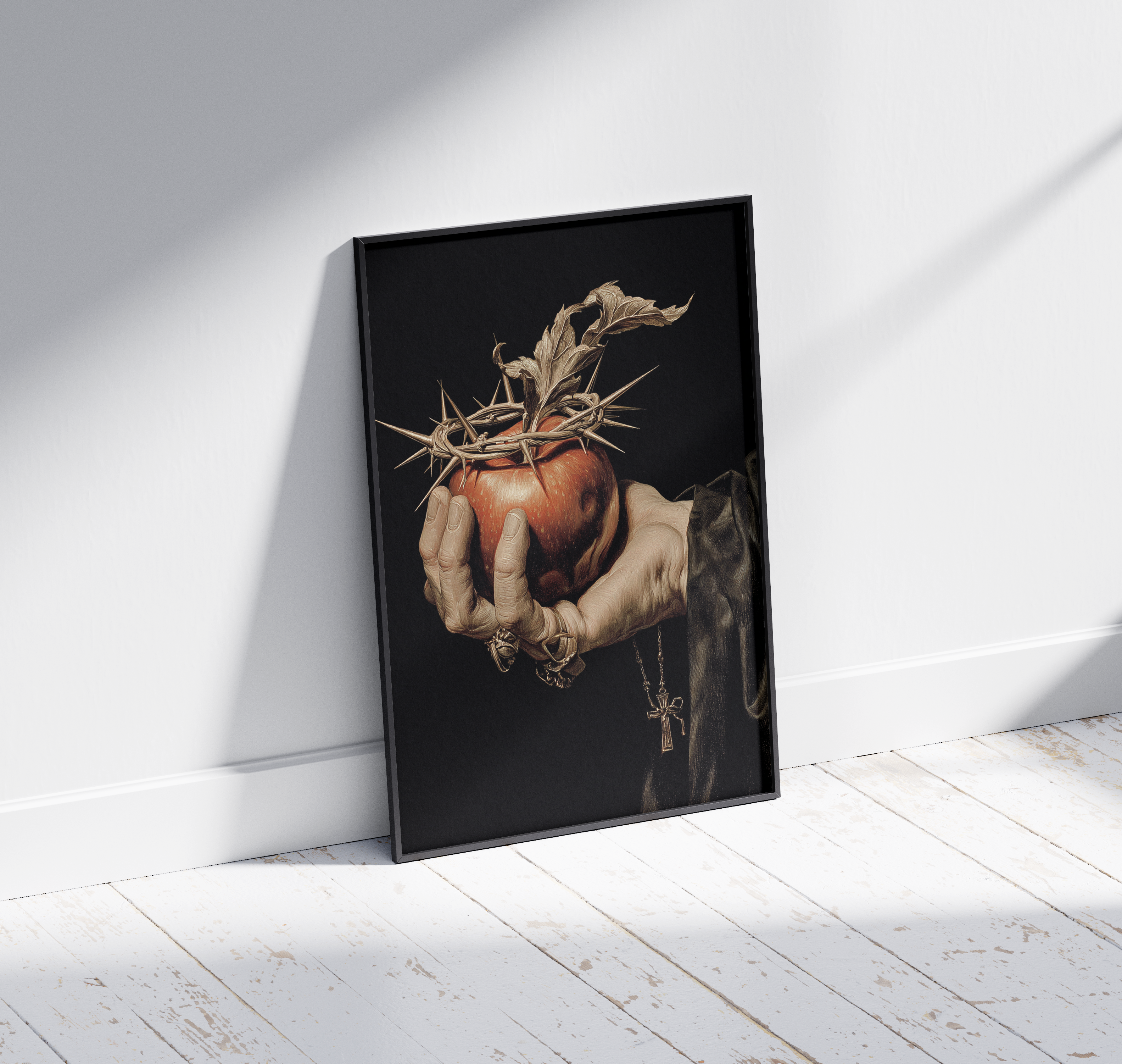 Wooden Framed Print: Malum Coronatum