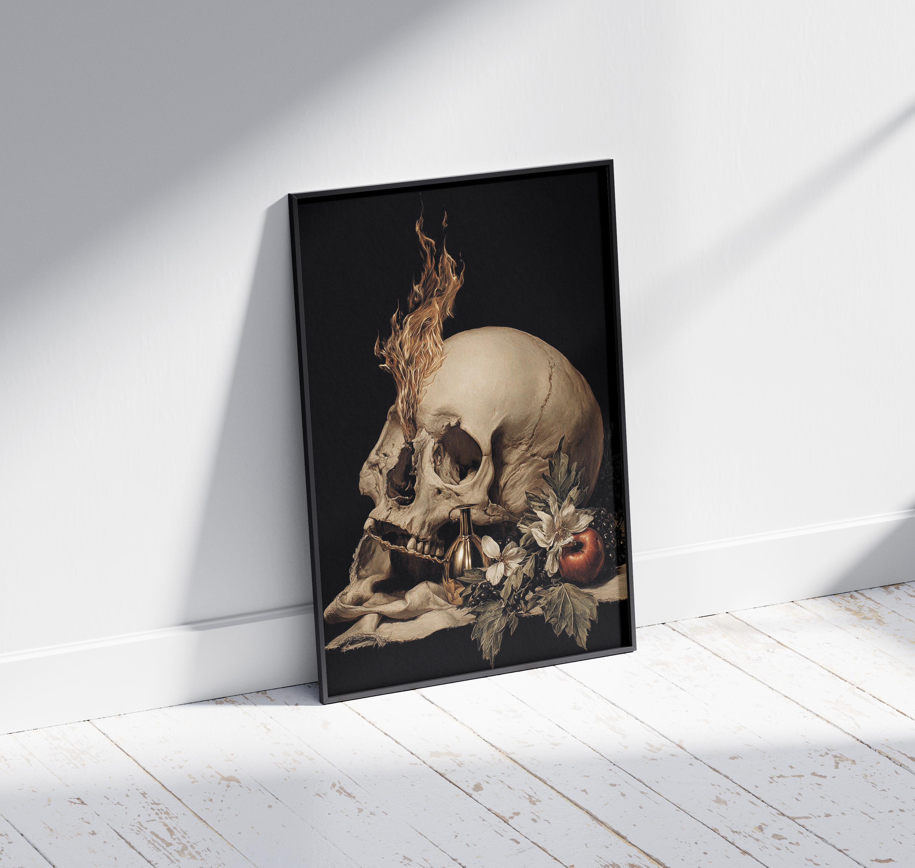 Wooden Framed Print: Ossa Ignea