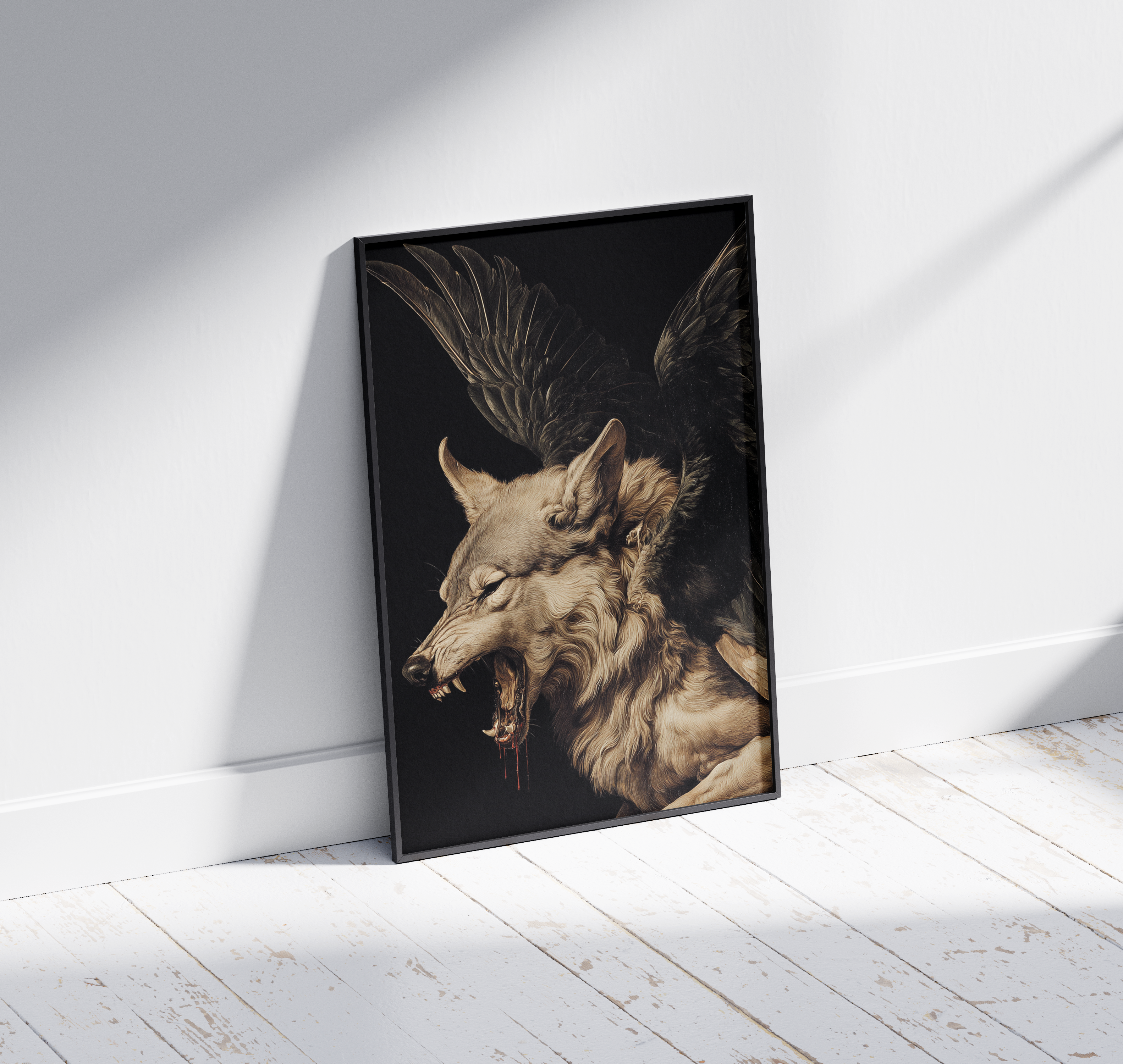 Wooden Framed Print: Lupus Stellae