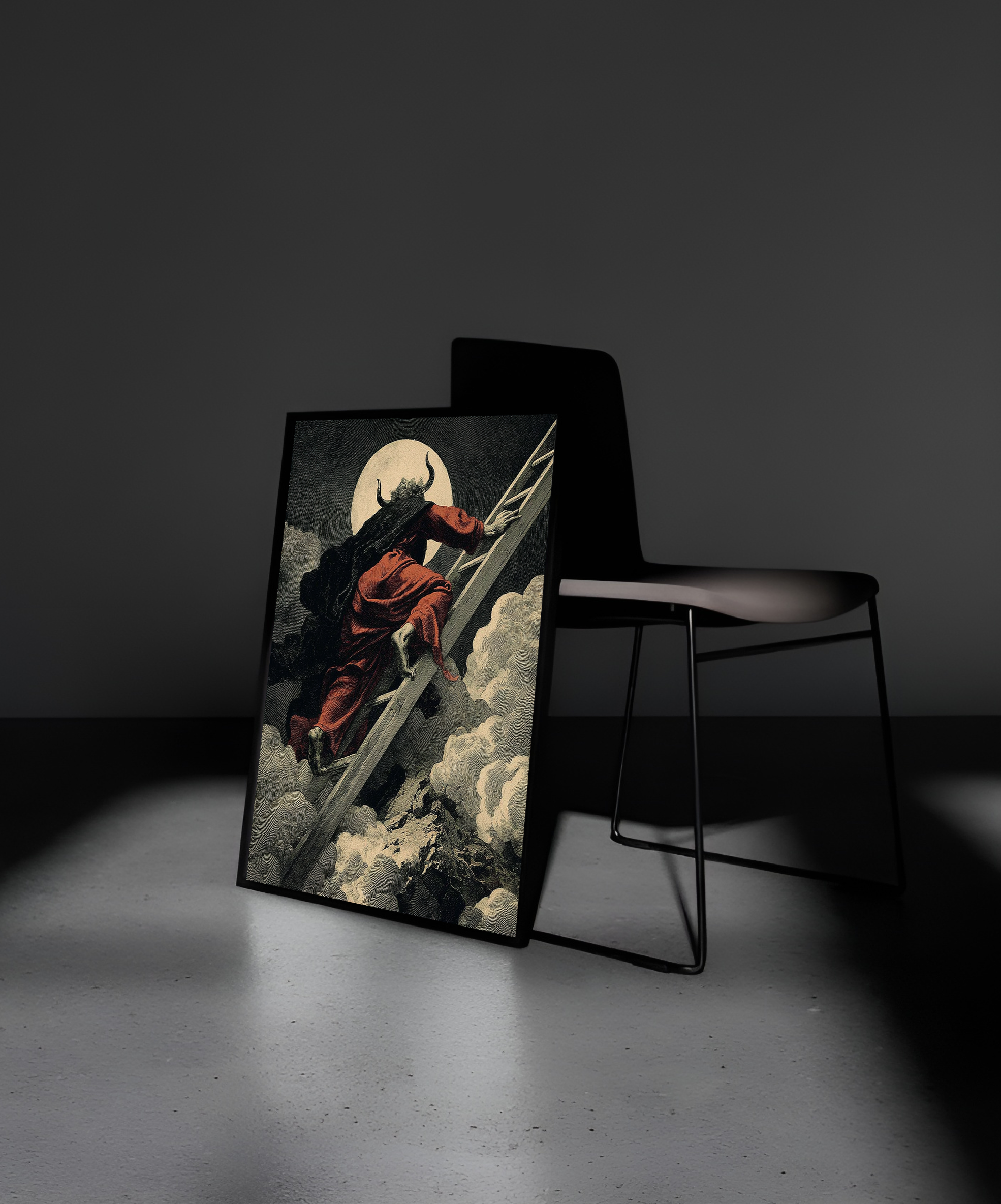 Wooden Framed Print: Gradus Ad Bonum