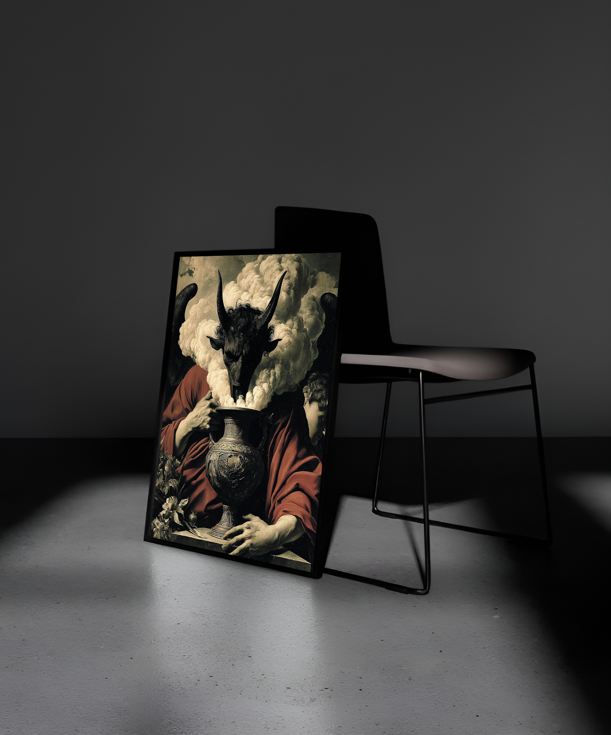 Wooden Framed Print: Umbra Potentia