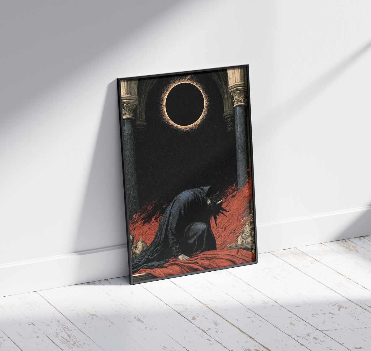 Wooden Framed Print: Eclipsis Mali