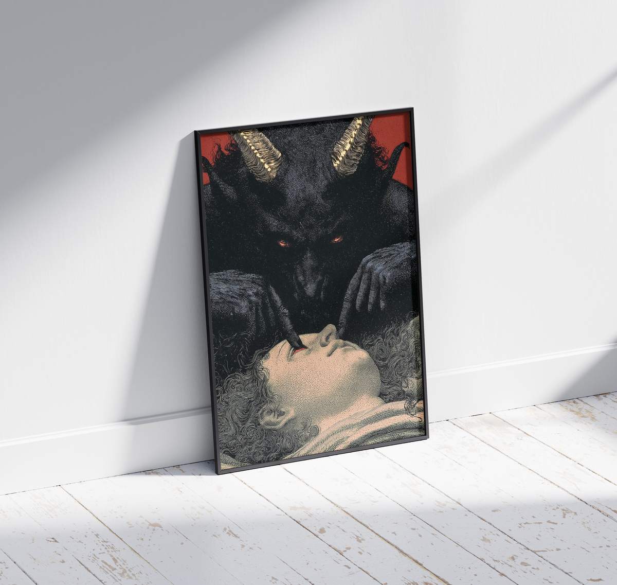Wooden Framed Print: Somnus Abyssi