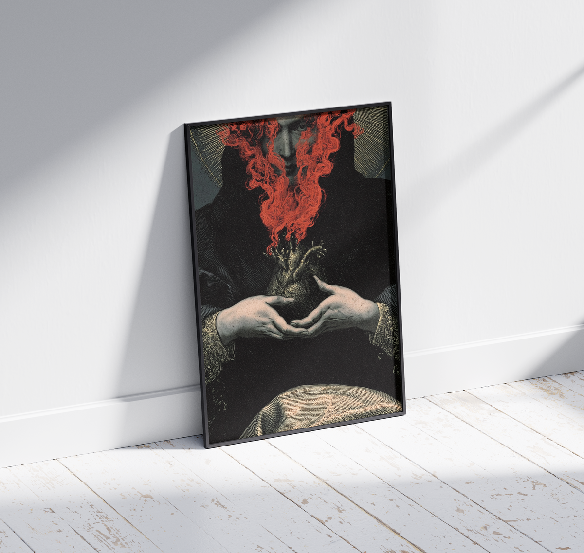 Wooden Framed Print: Ardor Cordis
