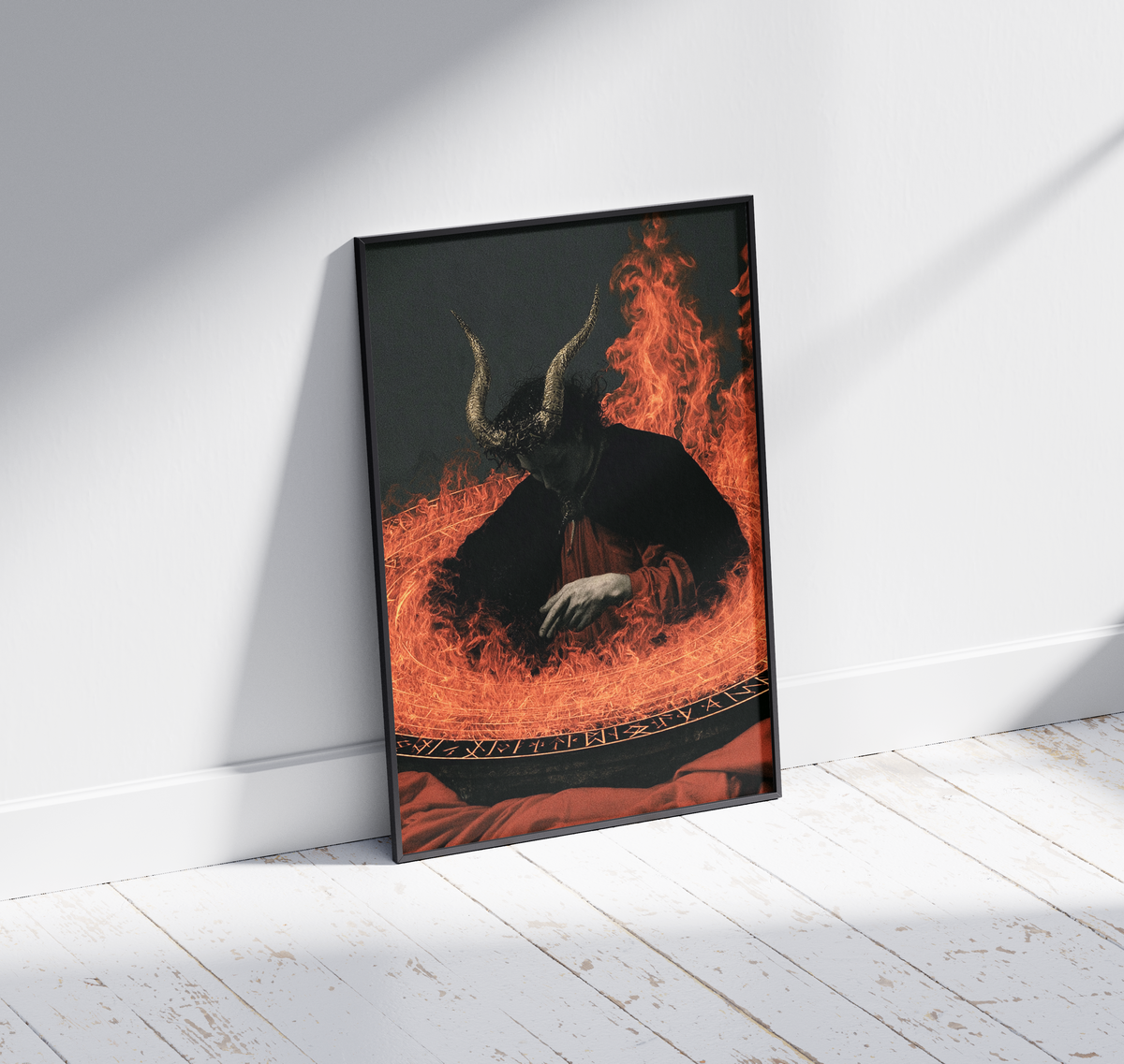 Wooden Framed Print: Flammis Obscuris