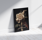 Wooden Framed Print: Fortitudo et Flores