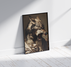 Wooden Framed Print: Furor Primordialis