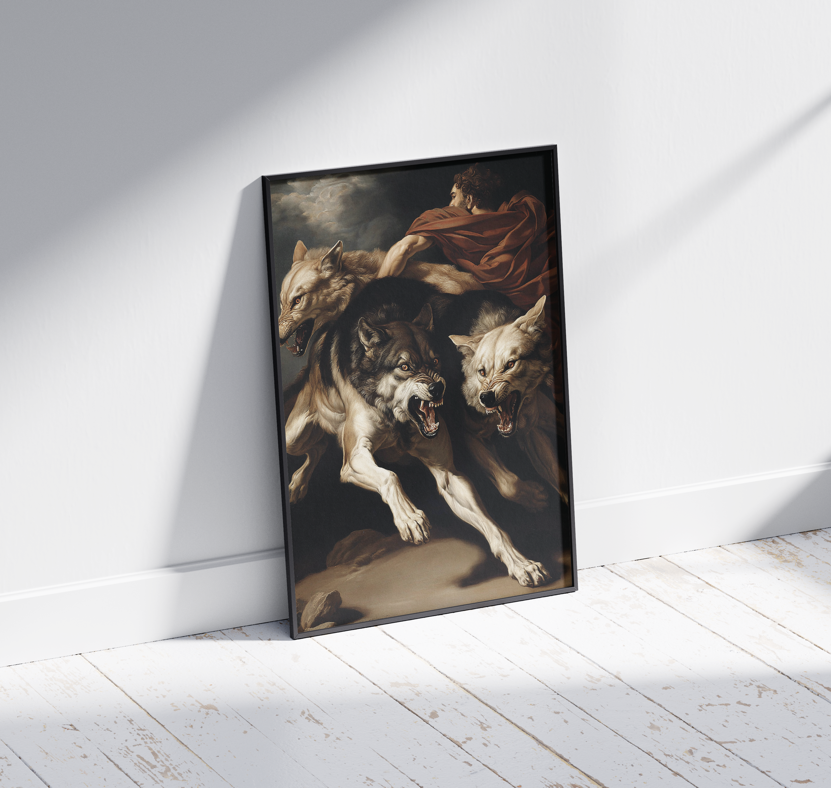 Wooden Framed Print: Furor Animae