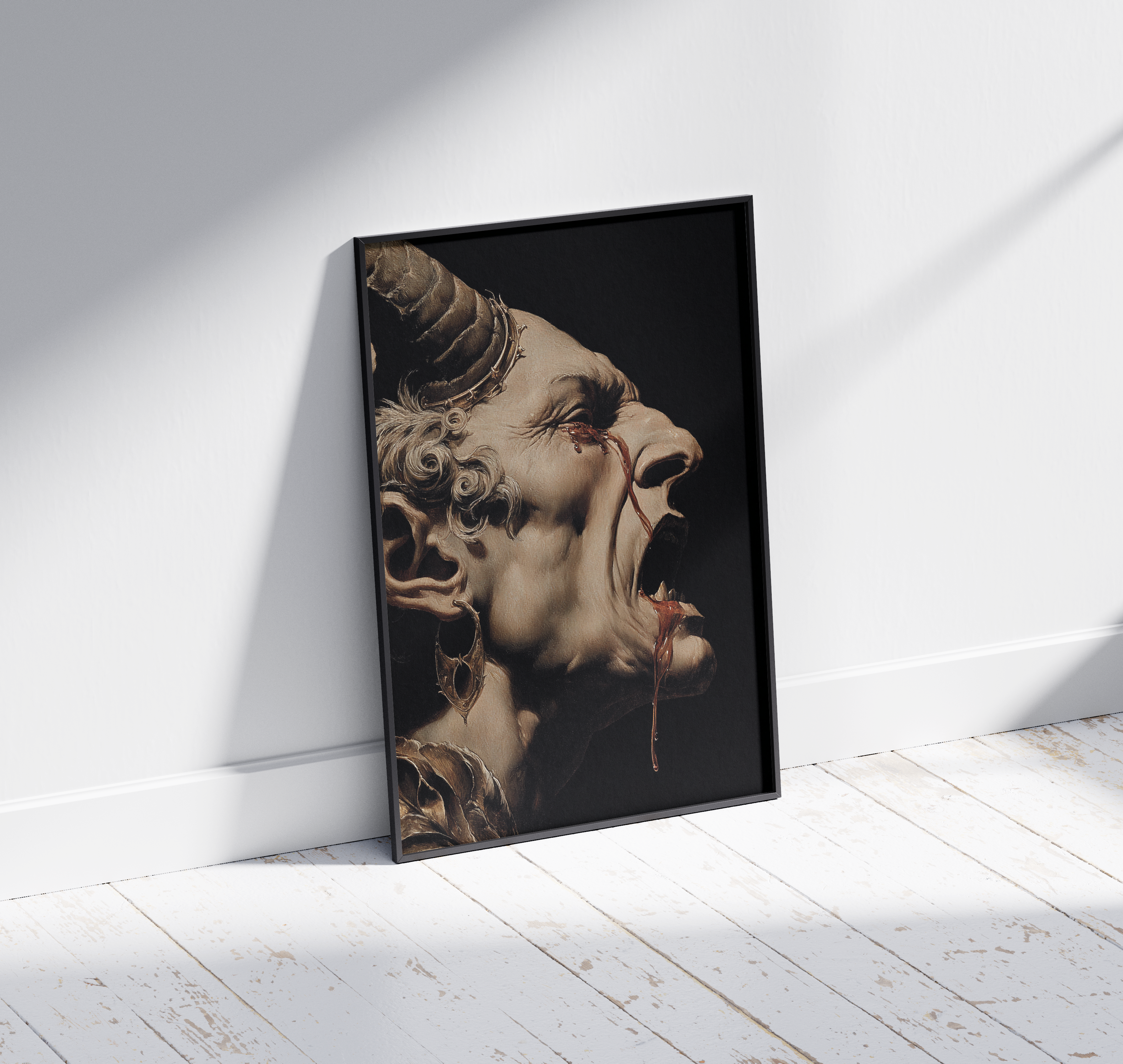 Wooden Framed Print: Luctus Diaboli