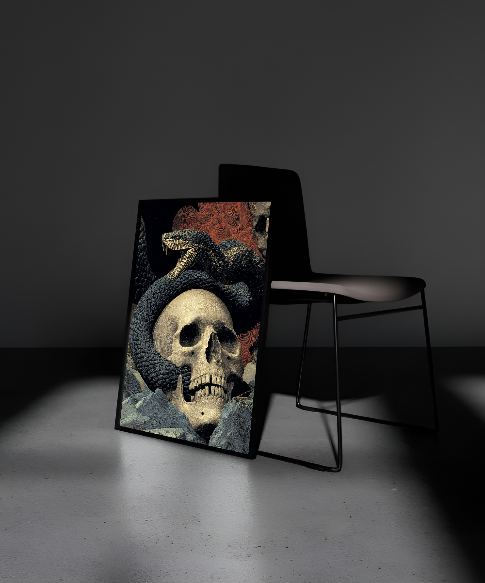 Wooden Framed Print: Sanguis Arcani