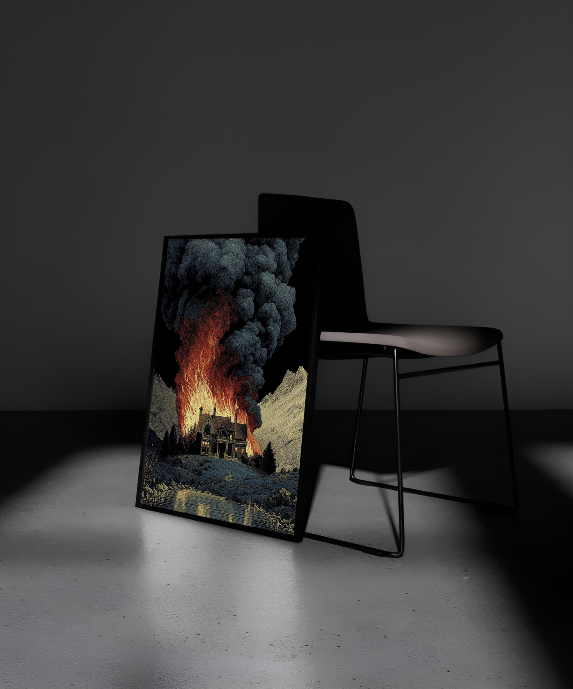 Wooden Framed Print: Clavis Inferni