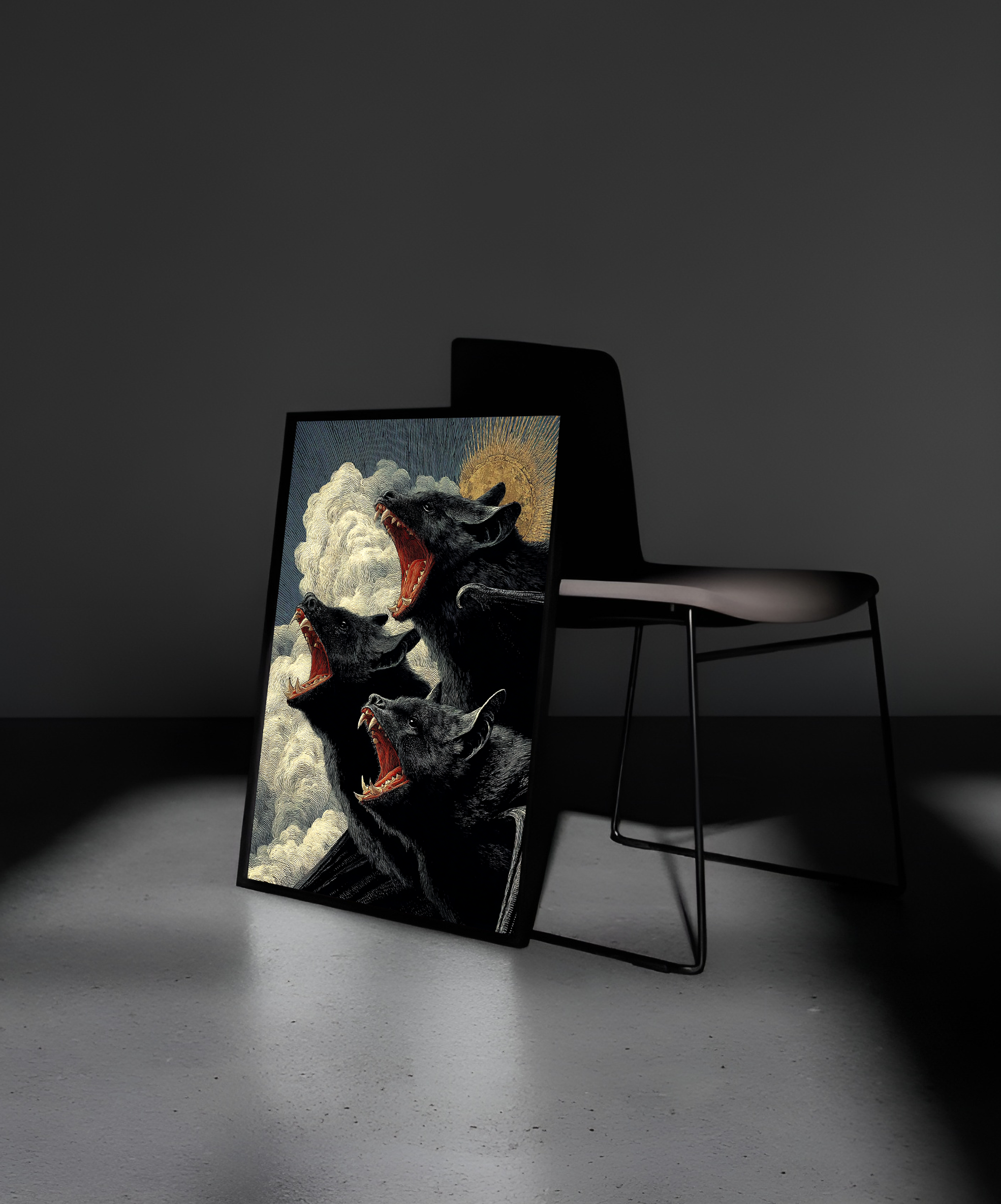 Wooden Framed Print: Daemon Aevum