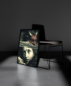 Wooden Framed Print: Cogitatio Diaboli