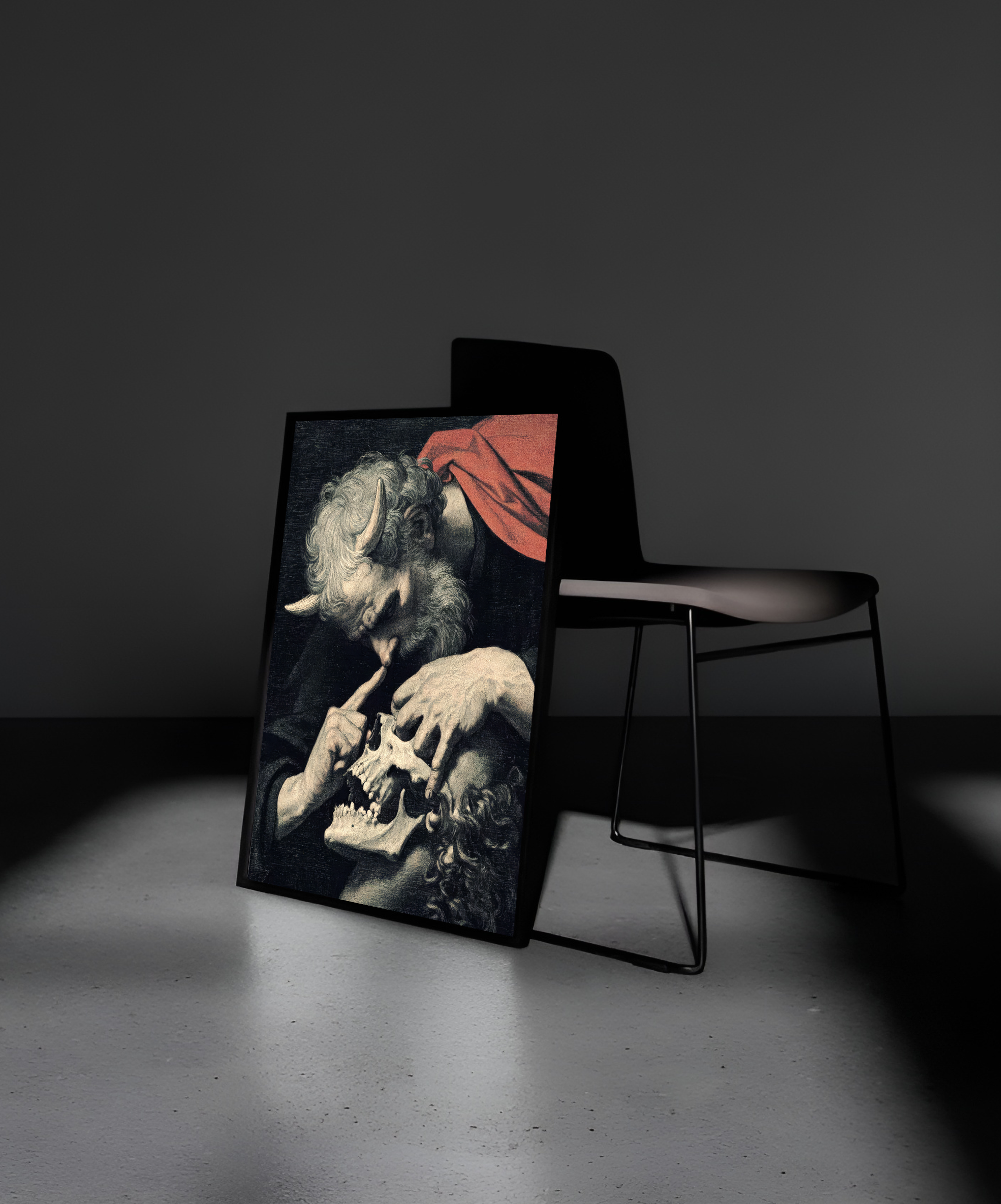 Wooden Framed Print: Occultum Atra