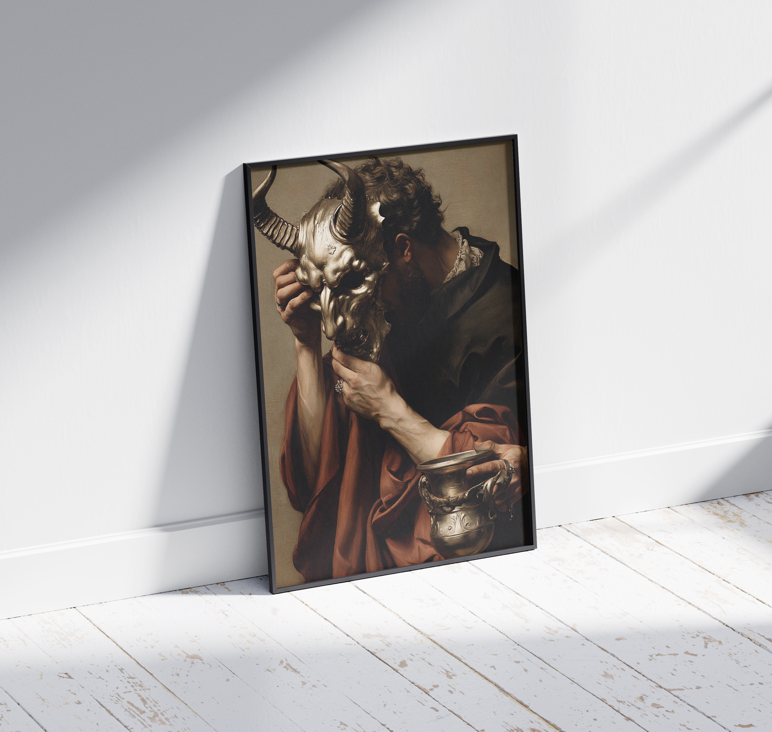 Wooden Framed Print: Velum Animae